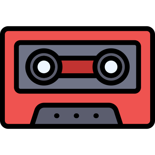 cassette Generic Outline Color icoon