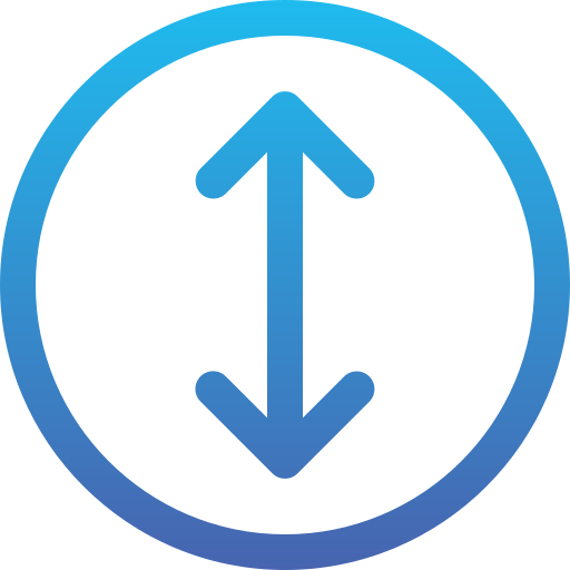 pfeile nach oben und unten Generic Gradient icon