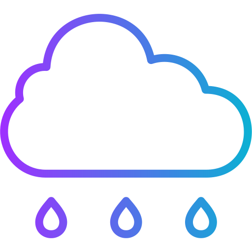 goutte de pluie Generic Gradient Icône