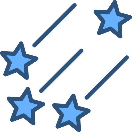 pioggia di meteoriti Generic Blue icona