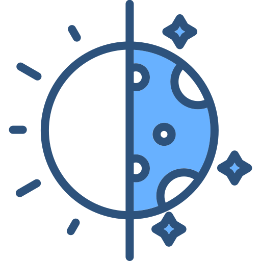 Day and night Generic Blue icon