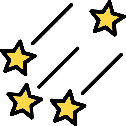deszcz meteorów Generic Outline Color ikona