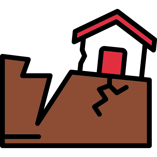 地震 Generic Outline Color icon