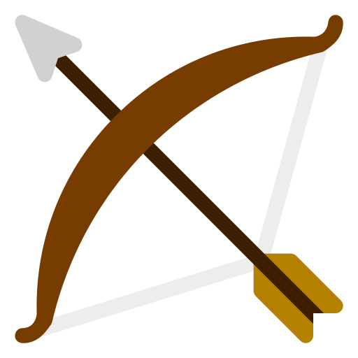 Łuk i strzała Generic Flat ikona
