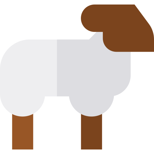 ovelha Basic Straight Flat Ícone