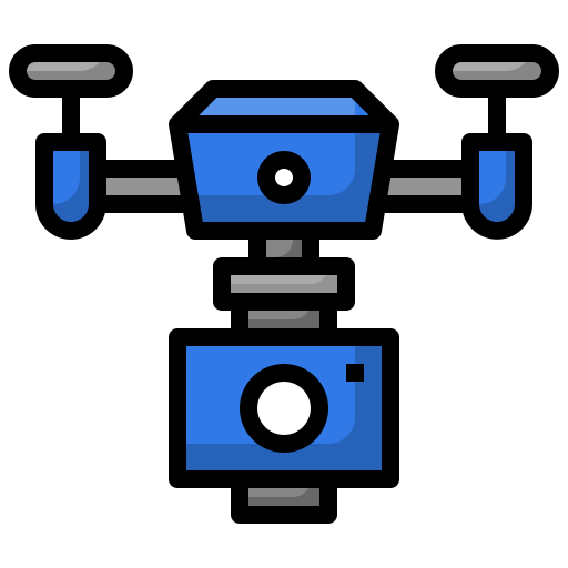 Camera drone Surang Lineal Color icon