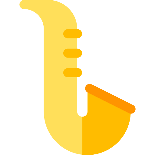 saxofoon Basic Rounded Flat icoon