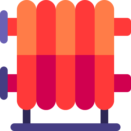 radiateur Basic Rounded Flat Icône