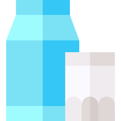 caja de leche Basic Straight Flat icono