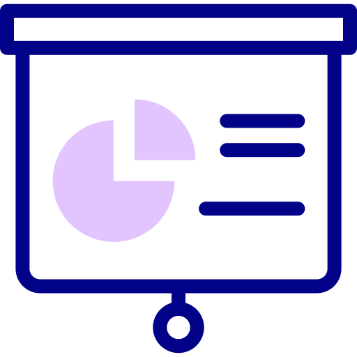 파이 차트 Detailed Mixed Lineal color icon