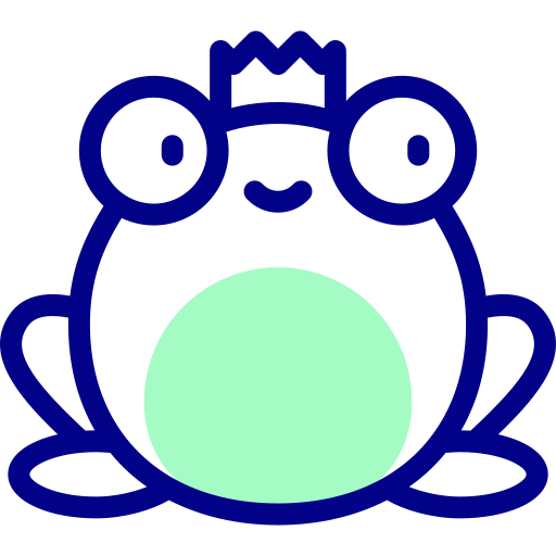 カエルの王子様 Detailed Mixed Lineal color icon