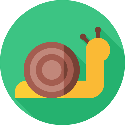 달팽이 Flat Circular Flat icon
