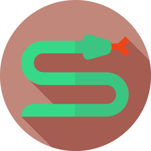 serpiente Flat Circular Flat icono