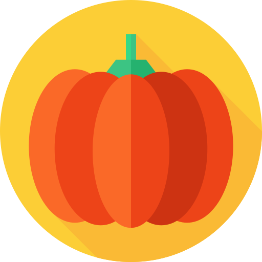 Pumpkin Flat Circular Flat icon