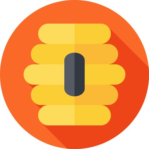 bienenwabe Flat Circular Flat icon