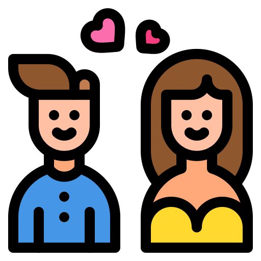 Wedding couple Generic Outline Color icon