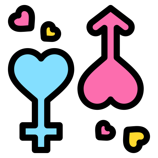 geschlechtssymbol Generic Outline Color icon