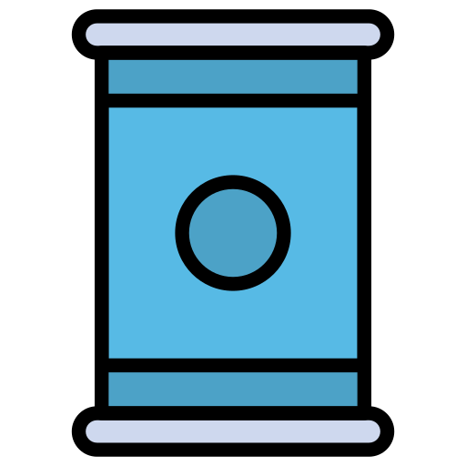 缶詰食品 Generic Outline Color icon