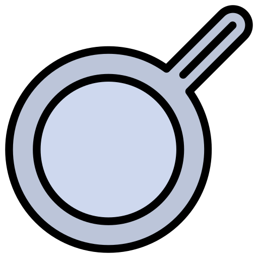 Frying pan Generic Outline Color icon