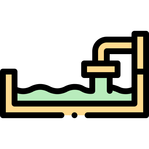 Sewage Detailed Rounded Lineal color icon