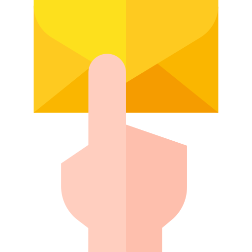 abrir correo Basic Straight Flat icono
