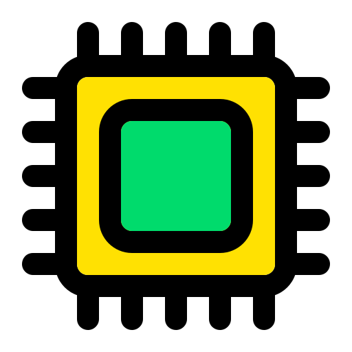 Processor Generic Outline Color icon