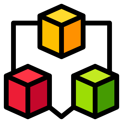 ブロックチェーン Generic Outline Color icon