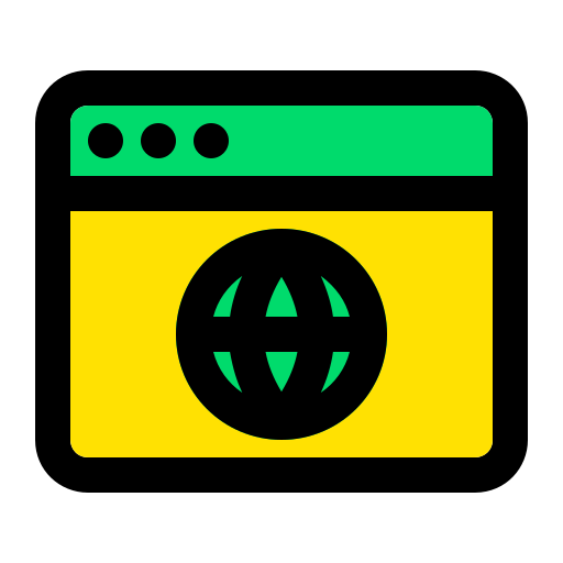웹 브라우저 Generic Outline Color icon