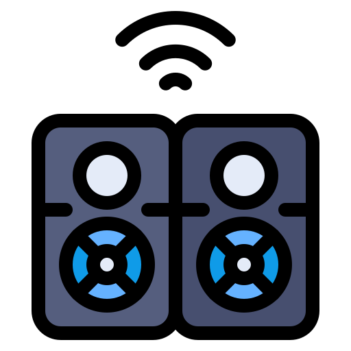 オーディオシステム Generic Outline Color icon