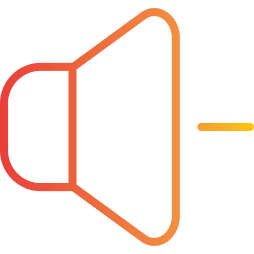 baisser le volume Generic Gradient Icône