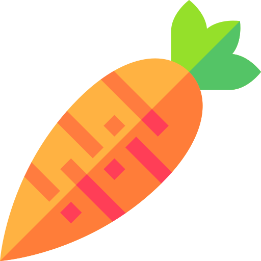 zanahoria Basic Straight Flat icono
