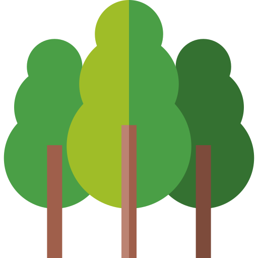 Trees Basic Straight Flat icon