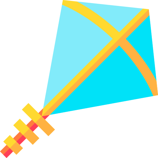 Kite Basic Straight Flat icon
