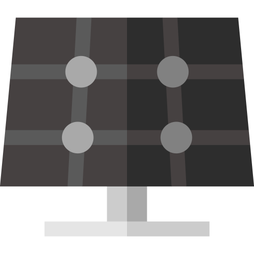 Solar panel Basic Straight Flat icon