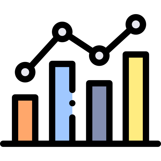 分析 Detailed Rounded Lineal color icon