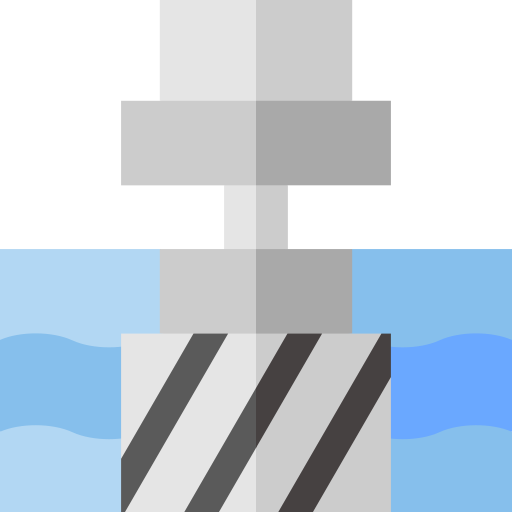 Hydroelectric power station Basic Straight Flat icon
