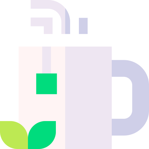 tè verde Basic Straight Flat icona