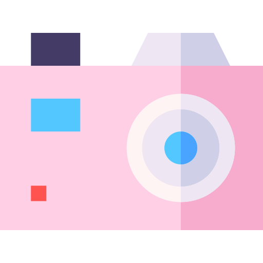 camera Basic Straight Flat icoon