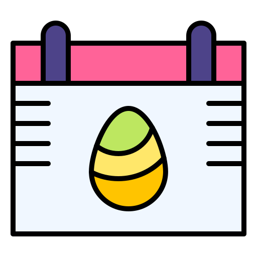 Happy easter Generic Outline Color icon