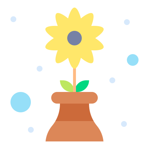 bloempot Generic Flat icoon