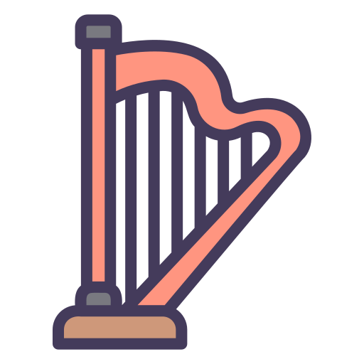 harfa Generic Outline Color ikona