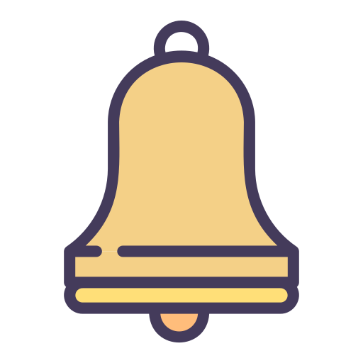 szkolny dzwonek Generic Outline Color ikona