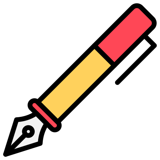 만년필 Generic Outline Color icon
