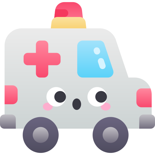 ambulance Kawaii Star Gradient icoon