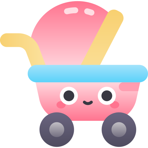 Baby stroller Kawaii Star Gradient icon