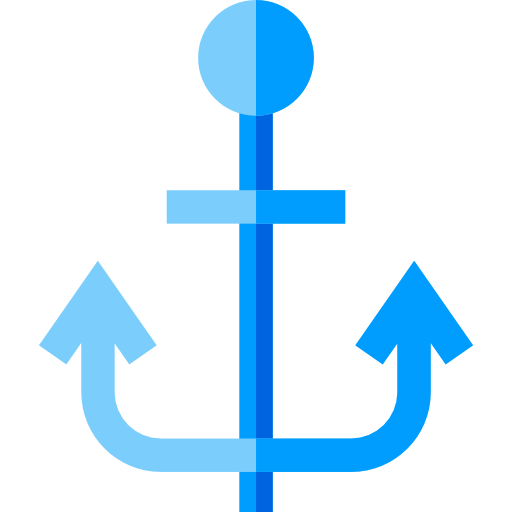 Anchor Basic Straight Flat icon