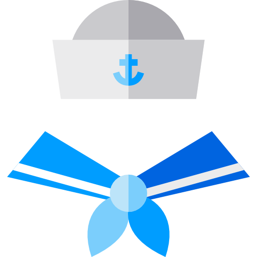 czapka marynarza Basic Straight Flat ikona