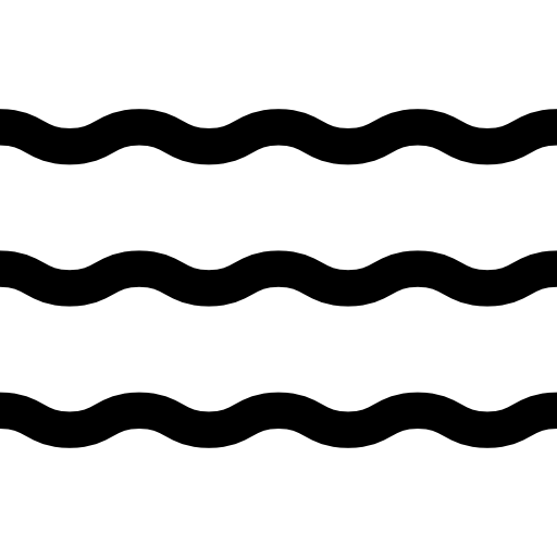 ondas Basic Straight Lineal Ícone
