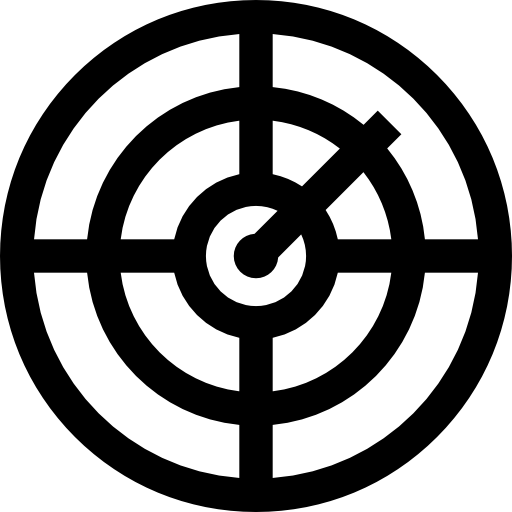 radar Basic Straight Lineal icono