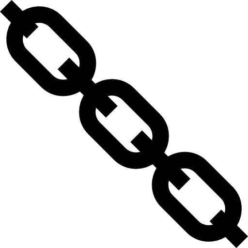 chaînes Basic Straight Lineal Icône
